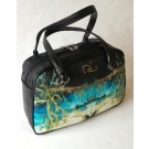Borsa bauletto pvc e pelle