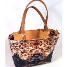 Borsa vaschetta  in pvc stampato motivo pesci
