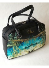 Borsa bauletto pvc e pelle